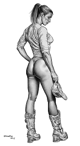 Baseball Cap, Boris Vallejo