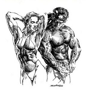 Bodybuilders, Boris Vallejo