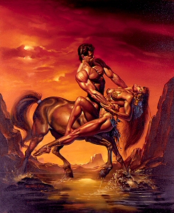 Deianeira and Nessus, Boris Vallejo