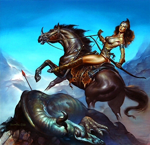 Diana and Actaeon, Boris Vallejo