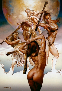 Five of Wands, Boris Vallejo