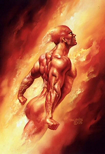 Human Torch, Boris Vallejo