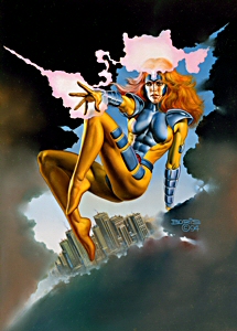 Jean Grey in Warp, Boris Vallejo