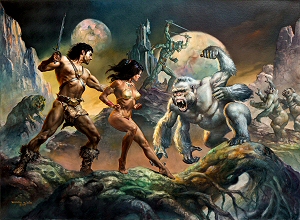 John Carter of Mars (painting), Boris & Julie