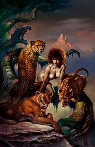 Mistress of the Felines, Boris Vallejo