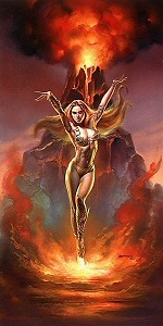 Mistress of the Volcano, Boris Vallejo