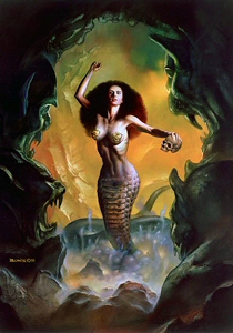 The Pythoness, Boris Vallejo