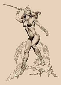 Spear Maiden, Boris Vallejo