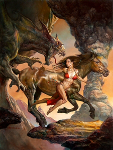 Two Travelers, Boris Vallejo