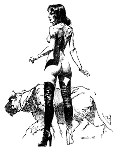 Woman in Boots, Boris Vallejo