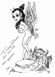 To Wendy and Richard - cartoon, Boris Vallejo