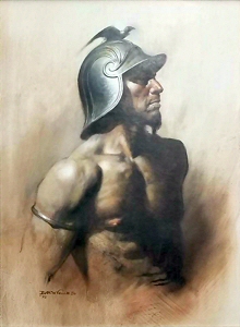 Untitled 1975 painting, Boris Vallejo