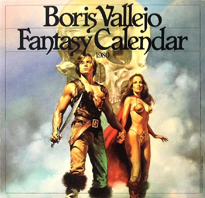 Boris Vallejo 1980 Fantasy Calendar - front cover