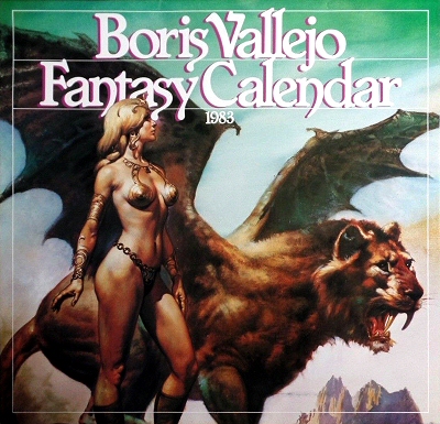 Boris Vallejo 1983 Fantasy Calendar