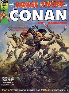 Savage Sword of Conan #01, Aug 1974 cover