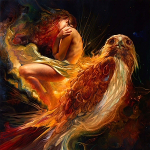 Amber Phoenix Rising, Julie Bell