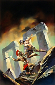 Battle at Stonehenge, Julie Bell