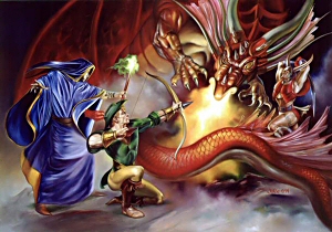 Dragon Battle, Julie Bell