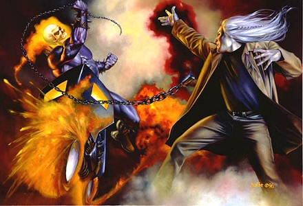 Ghost Rider vs Blackout, Julie Bell