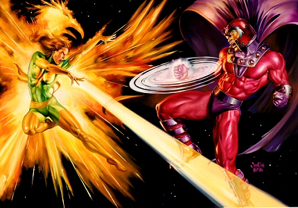 Phoenix vs Magneto, Julie Bell