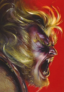 Sabretooth Up Close, Julie Bell