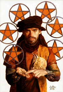 Six of Pentacles, Julie Bell