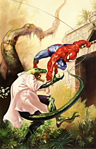 Spiderman vs Lizard, Julie Bell