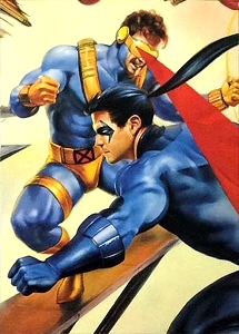 JLA vs Avengers: 14 Cyclops & Nightwing, Julie Bell