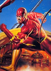 JLA vs Avengers: 08 Flash, Boris Vallejo