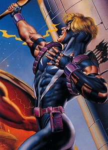 JLA vs Avengers: 09 Hawkeye, Boris Vallejo