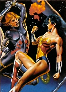 JLA vs Avengers: 05 Wonder Woman & Black Widow, Boris Vallejo