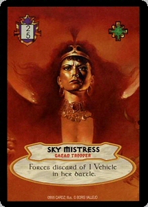 Hyborian Gates: Sky Mistress, card