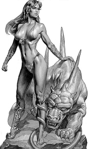 Amazon Mistress figurine, Boris Vallejo