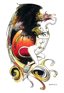  Eagle - preliminary art (1979), Boris Vallejo
