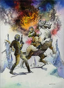 Hoth - preliminary art, Boris Vallejo