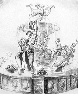 National Lampoon's European Vacation - preliminary art 1, Boris Vallejo