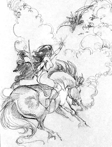  - preliminary art, Boris Vallejo